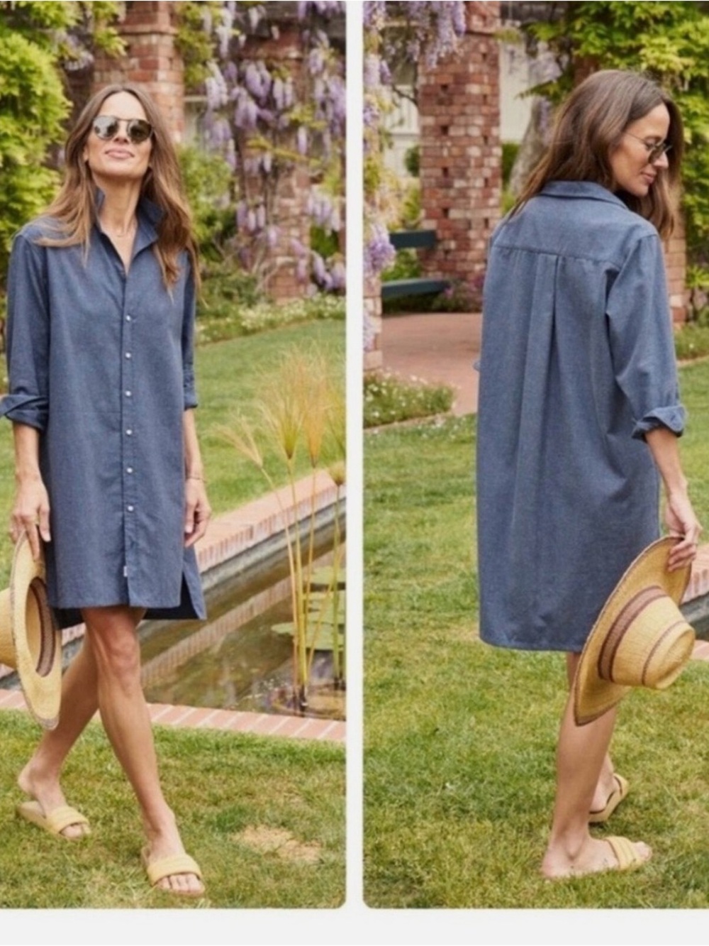Frank & Eileen Chambray Shirt Dress - Classic Blue